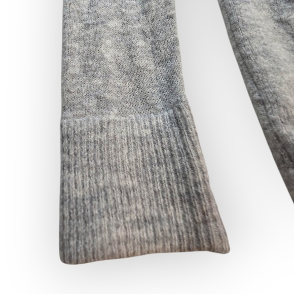 Wilfred Longline Open-Front Cardigan | Heather Grey | Size L - Picture 6 of 10